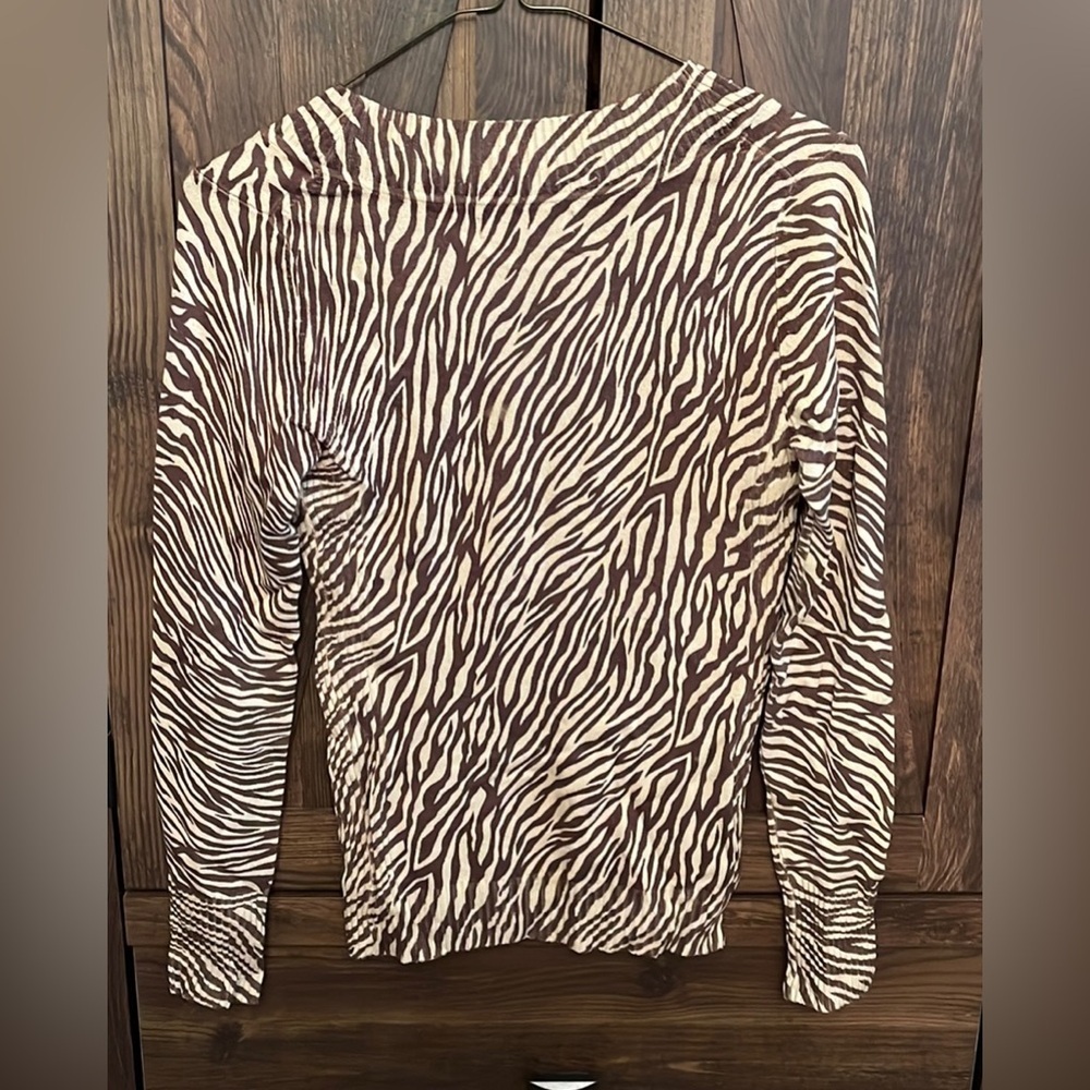 Express Animal Print Sweater Sz XS - Picture 4 of 7